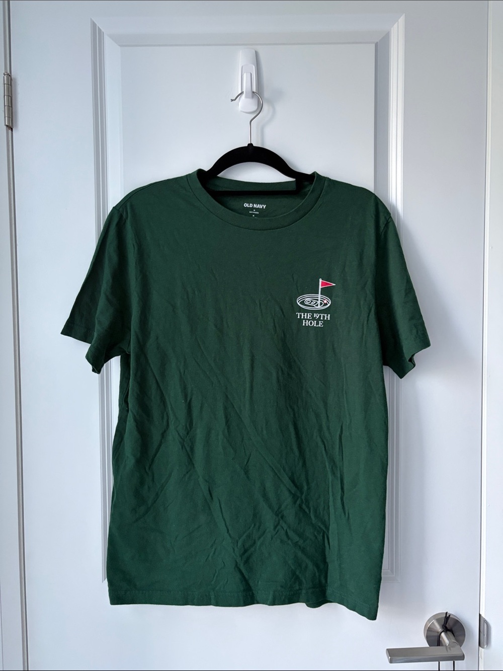 Old Navy Mens Dark Green Golf Graphic Tee